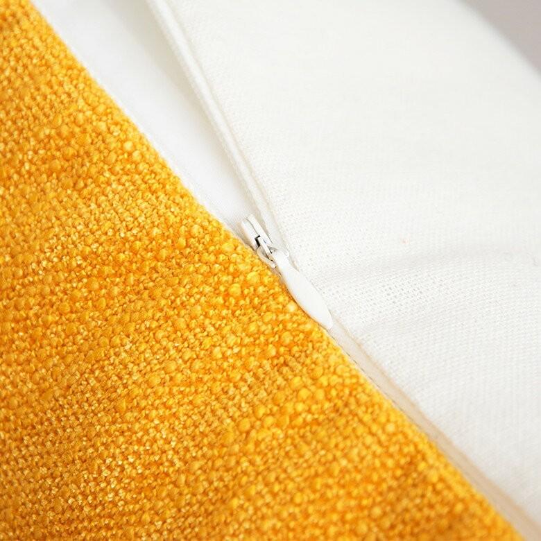 クッションカバー フリンジ付き リネンキャンバス 約45×45cm クッション おしゃれ かわいい 正方形 四角 45角 腰あて ピロークッション ファブリック 66557 | ブランド登録なし | 09