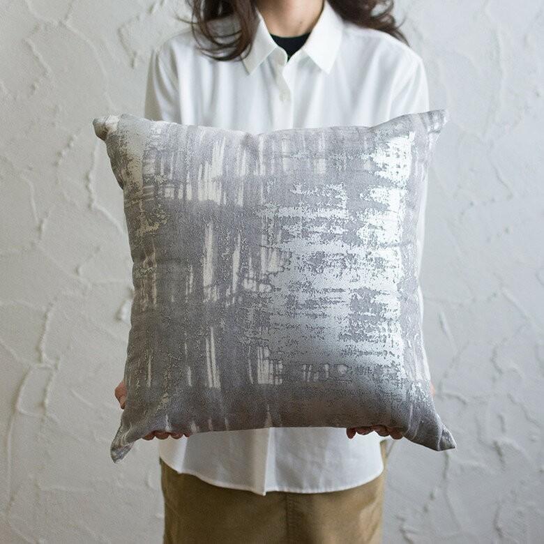 クッションカバー ハンドペイント調 約45×45cm クッション おしゃれ 北欧 リゾート かわいい 正方形 四角 45角 腰あて ピロークッション ファブリック 66564 | ブランド登録なし | 10