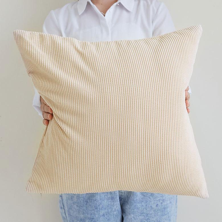 メール便対応 クッション カバー コーデュロイ 洗濯可 洗える シンプル 無地 おしゃれ  春 夏 秋 冬 ナチュラル 北欧 西海岸 ハワイアン リゾート 66570 | ブランド登録なし | 18