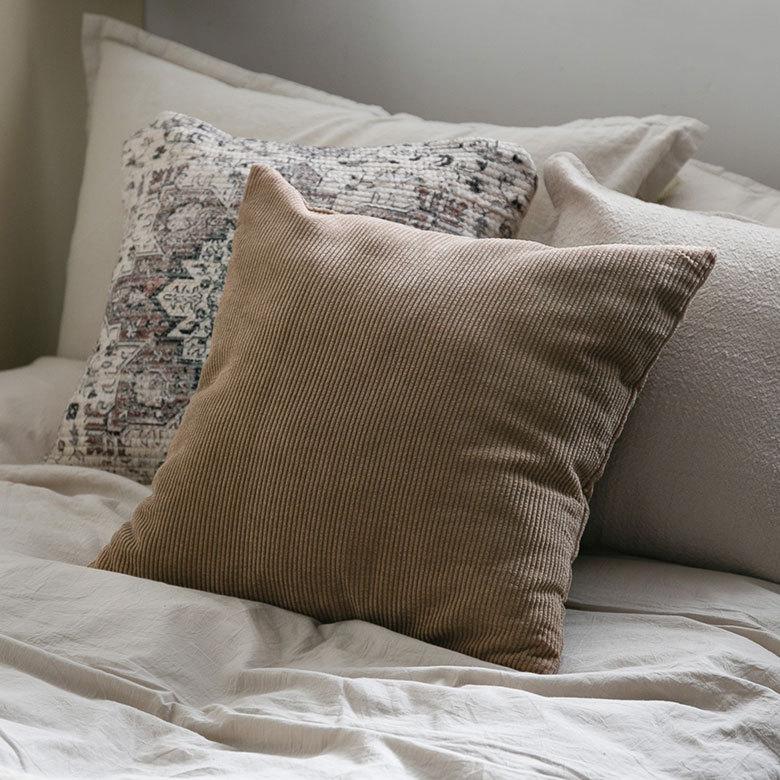 メール便対応 クッション カバー コーデュロイ 洗濯可 洗える シンプル 無地 おしゃれ  春 夏 秋 冬 ナチュラル 北欧 西海岸 ハワイアン リゾート 66570 | ブランド登録なし | 09