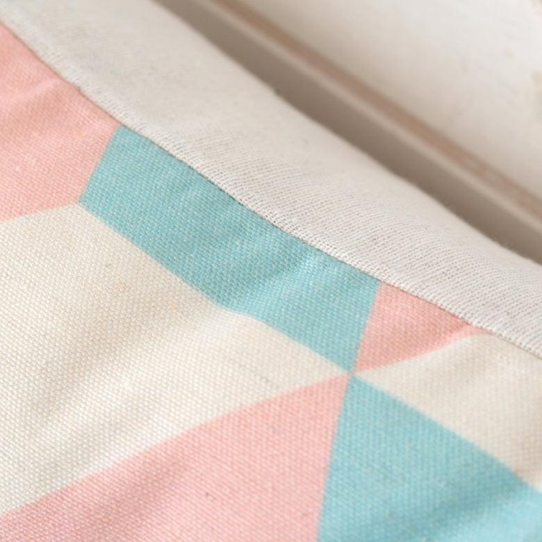 クッションカバー 約45×45cm 正方形 ソファークッション ベッドクッション ピンク ブルー 幾何柄 フェミニン 西海岸 ハワイ リゾート おしゃれ 66577 | ブランド登録なし | 11