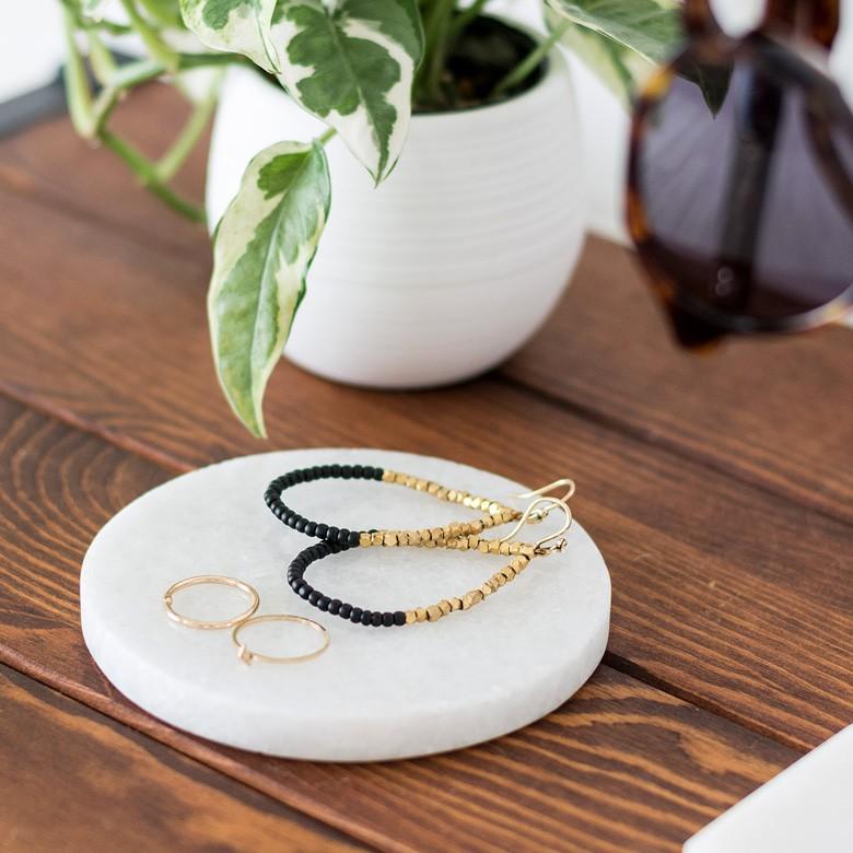 プレースマット コースター ランチョンマット 大理石 おしゃれ アジアン 小さい ラウンド ナチュラル デザートマット キッチン用品 66580-1pc | ELEMENTS（インテリア） | 01