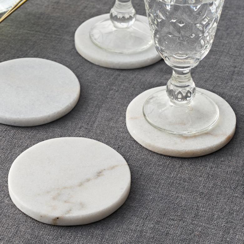 プレースマット コースター ランチョンマット 大理石 おしゃれ アジアン 小さい ラウンド ナチュラル デザートマット 4枚セット キッチン用品 66580 | ELEMENTS（インテリア） | 04
