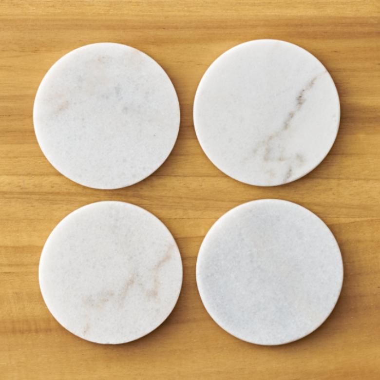 プレースマット コースター ランチョンマット 大理石 おしゃれ アジアン 小さい ラウンド ナチュラル デザートマット 4枚セット キッチン用品 66580 | ELEMENTS（インテリア） | 09
