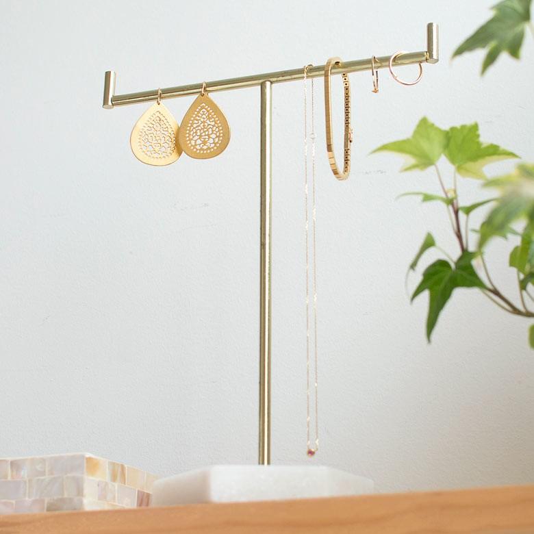 アクセサリースタンド ピアススタンド ネックレス ジュエリー スタンド 大理石 指輪 リング ブレスレット バングル サングラス 眼鏡 ディスプレイ 収納 66582 | ELEMENTS（インテリア） | 04