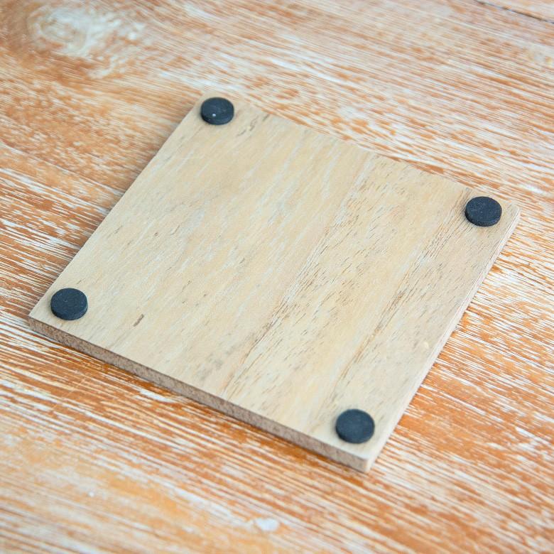 コースター 4柄セット ウッド調 正方形 アジアン エスニック 四角 トレー テーブルコーディネート おしゃれ キッチン用品 66586 | ブランド登録なし | 12