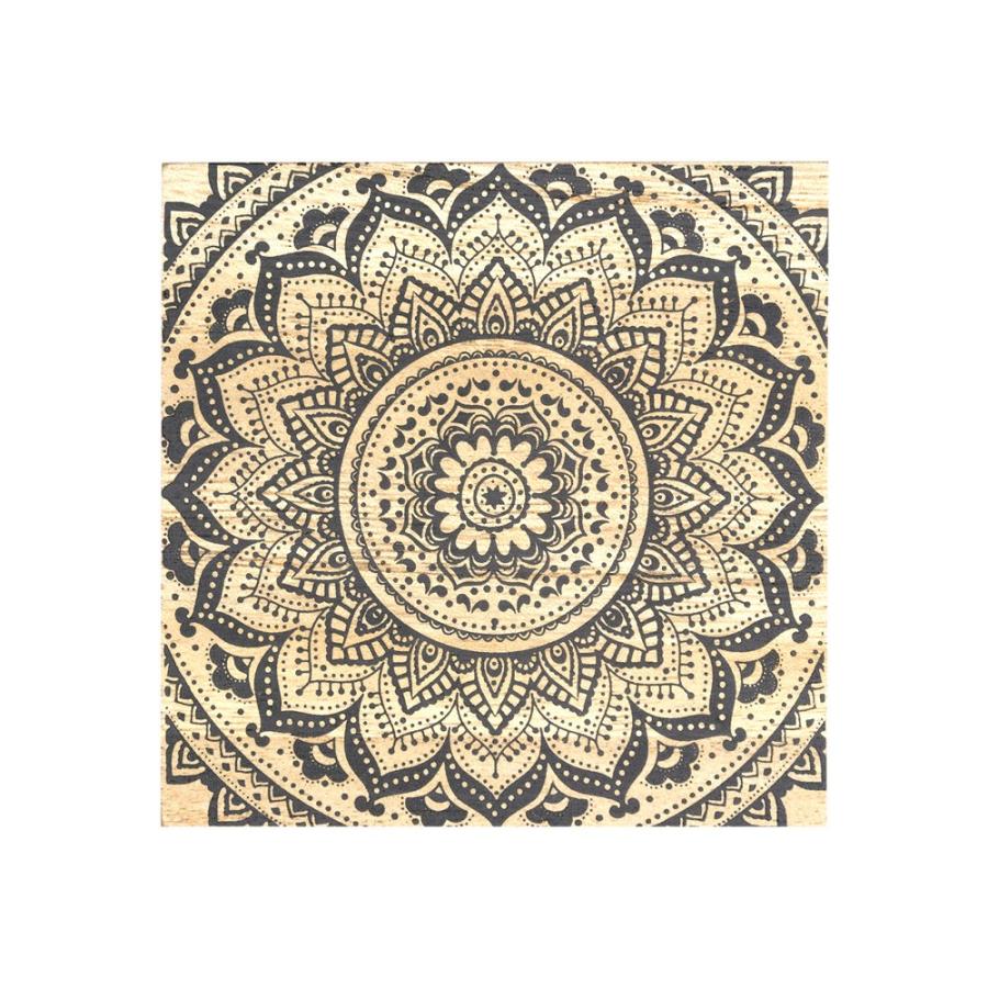 コースター 4柄セット ウッド調 正方形 アジアン エスニック 四角 トレー テーブルコーディネート おしゃれ キッチン用品 66586 | ブランド登録なし | 13