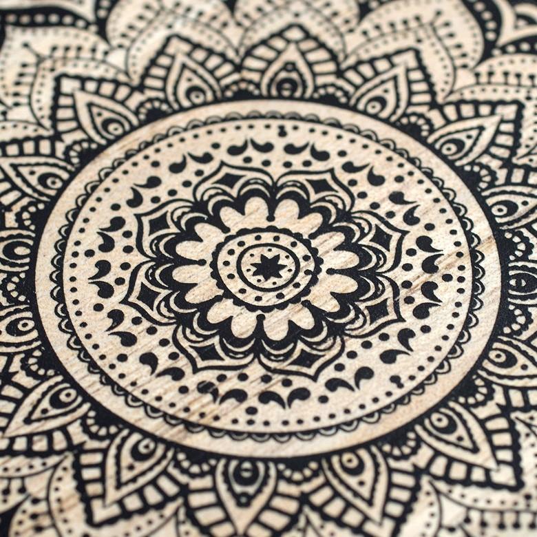 コースター 4柄セット ウッド調 正方形 アジアン エスニック 四角 トレー テーブルコーディネート おしゃれ キッチン用品 66586 | ブランド登録なし | 09