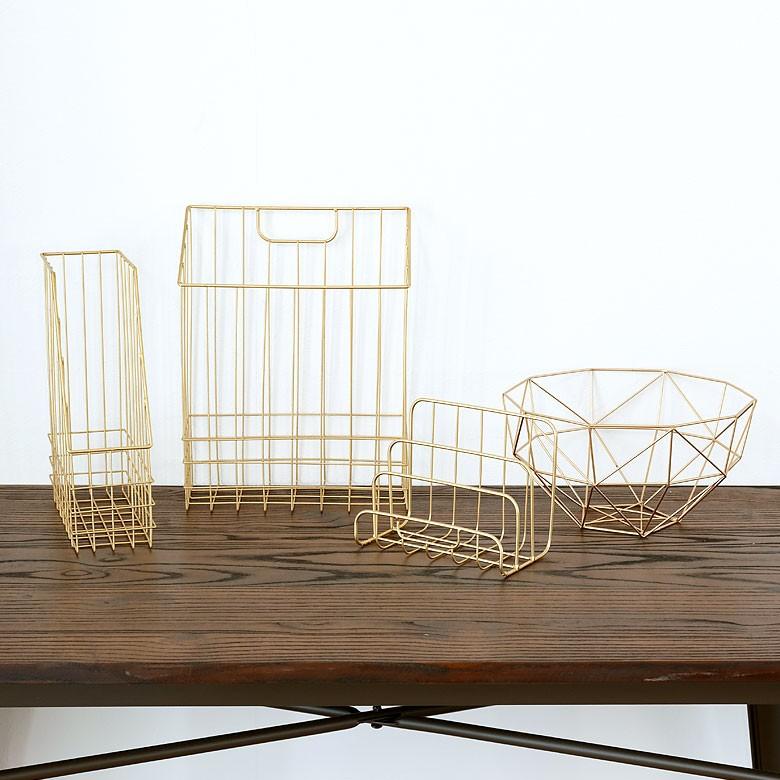 レターホルダー ファイルスタンド マガジンラック アンティーク調 ゴールド ファイル レター マガジン スタンド 本立て 新聞 雑誌 インテリア 雑貨 66589 | ELEMENTS（インテリア） | 13