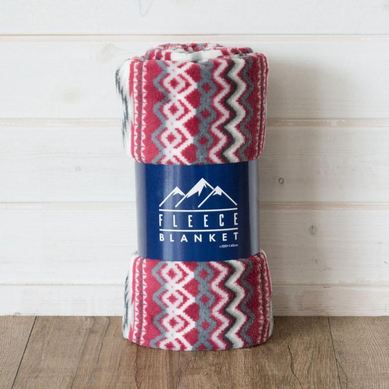 フリースブランケット 約100×140cm ブランケット 膝掛け ひざ掛け 毛布 大判 アズテック柄 おしゃれ 冬 肩掛 ふんわり ポンチョ 66604 | ブランド登録なし | 11