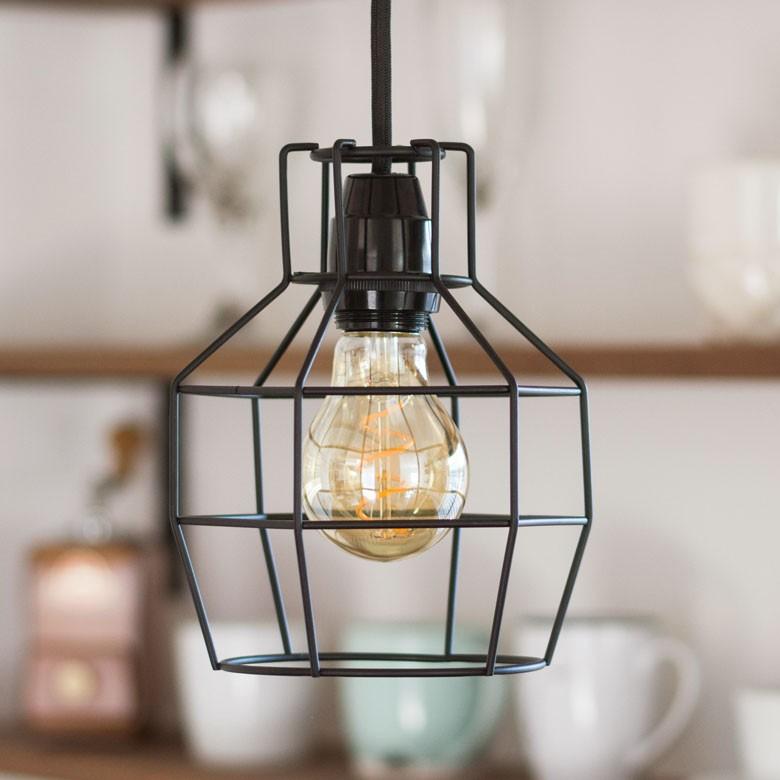 ワイヤー ランプシェード ペンダントライト led E26 レトロ 北欧