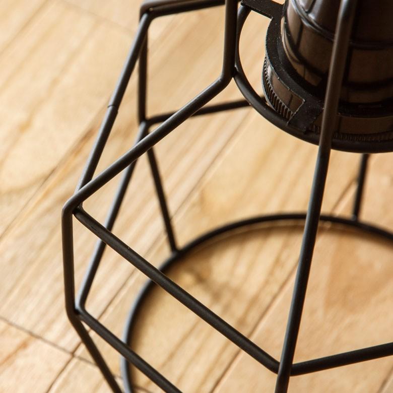 ブラック ワイヤーペンダントライト ワイヤー ランプシェード ペンダントライト led E26 レトロ 北欧