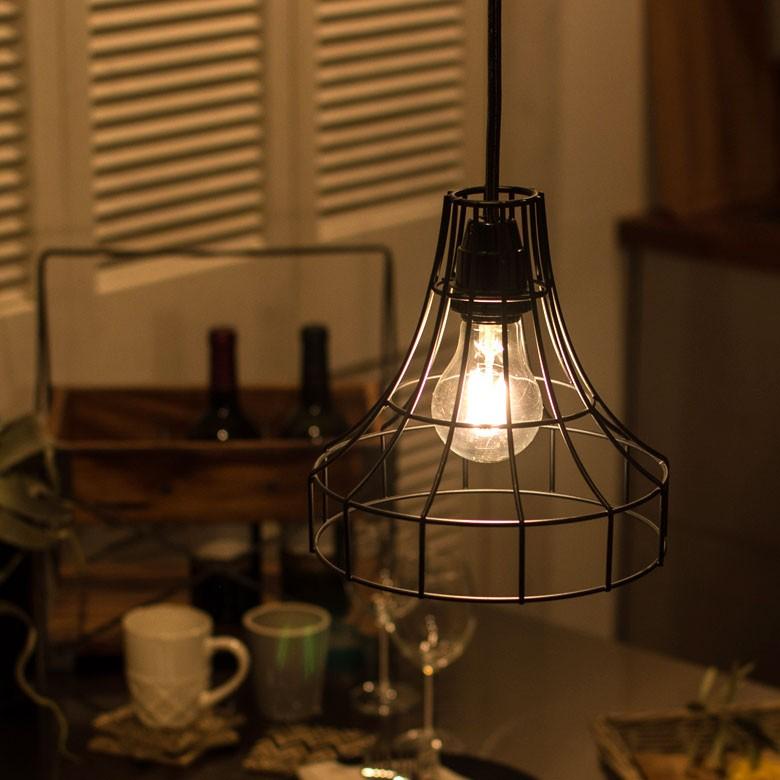 レトロ サイドランプ ① レトロペンダントライト ブラック×ブラック コード長オーダー