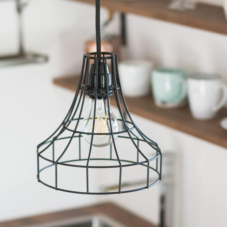 ワイヤー ランプシェード ペンダントライト led E26 レトロ 北欧