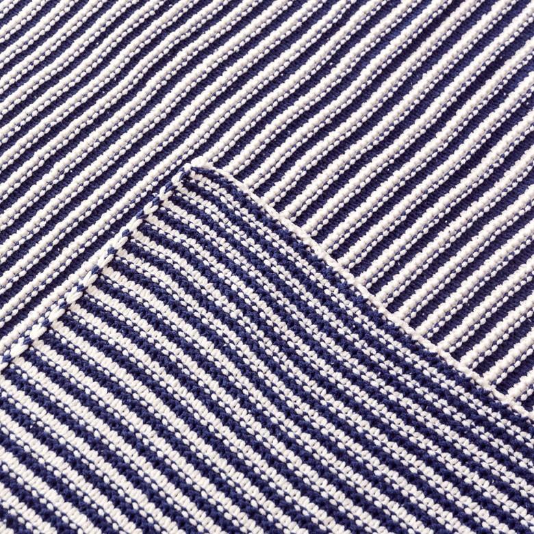 フリースブランケット 約100×140cm ブランケット 膝掛け ひざ掛け 毛布 大判 ボーダー ストライプ おしゃれ 冬 肩掛 ふんわり ポンチョ 66610 | ブランド登録なし | 03