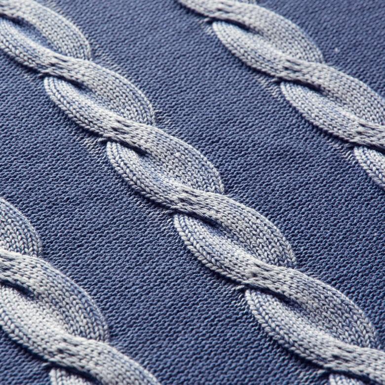 フリースブランケット 約100×140cm ブランケット 膝掛け ひざ掛け 毛布 大判 ケーブルニット おしゃれ 冬 肩掛 ふんわり ポンチョ 66611 | ELEMENTS（インテリア） | 01