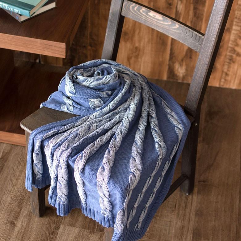 フリースブランケット 約100×140cm ブランケット 膝掛け ひざ掛け 毛布 大判 ケーブルニット おしゃれ 冬 肩掛 ふんわり ポンチョ 66611 | ELEMENTS（インテリア） | 04