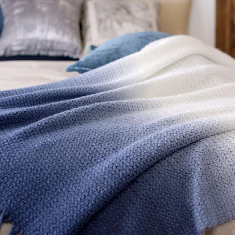 グラデーションブランケット 約100×140cm ブランケット 膝掛け ひざ掛け 毛布 大判 フリンジ おしゃれ 冬 肩掛 ふんわり ポンチョ 66612 | ブランド登録なし | 14