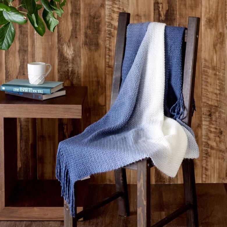 グラデーションブランケット 約100×140cm ブランケット 膝掛け ひざ掛け 毛布 大判 フリンジ おしゃれ 冬 肩掛 ふんわり ポンチョ 66612 | ブランド登録なし | 08