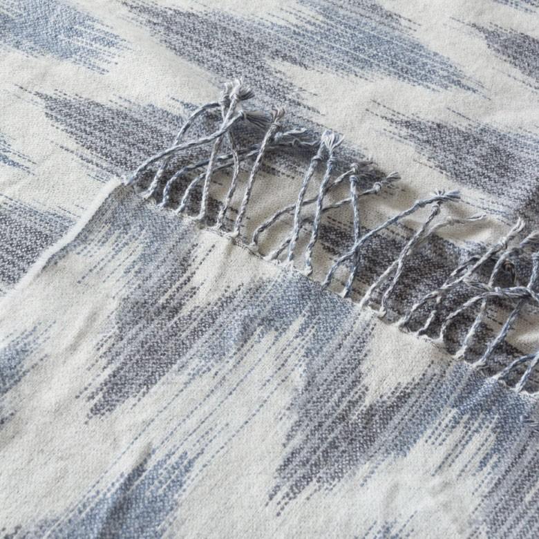 シェブロン柄ニットブランケット 約130×150cm ブランケット ひざ掛け 大判 ひざかけ 膝掛け ニット ジャガード お 66614 | ブランド登録なし | 03