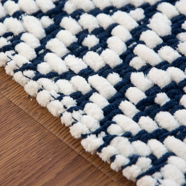 ニットブランケット ダイヤモンド柄 約100×140cm ブランケット ひざ掛け 大判 膝掛け ニット 冬 もこもこ 北欧 可愛い 66615 | ブランド登録なし | 12