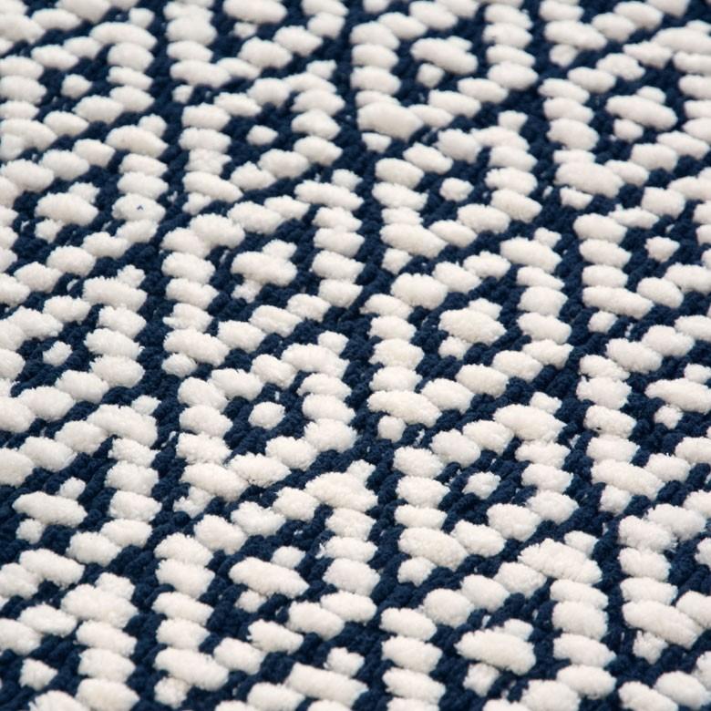 ニットブランケット ダイヤモンド柄 約100×140cm ブランケット ひざ掛け 大判 膝掛け ニット 冬 もこもこ 北欧 可愛い 66615 | ブランド登録なし | 09