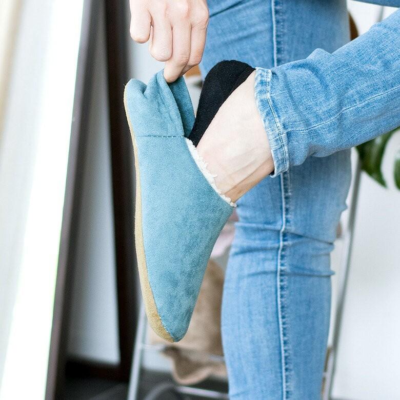 スリッパ ルームシューズ ボア 室内履き ムートン ブルー ベージュ ブラウン ピンク 無地 レディース メンズ シンプル おしゃれ かわいい 66627 | ELEMENTS（インテリア） | 07