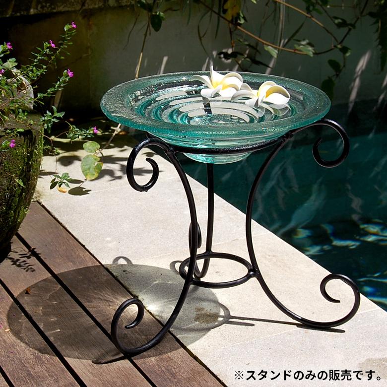 ガラスの水盤用スタンド Lサイズ 雑貨 アジア雑貨 アジアン雑貨 新生活のアジアンインテリア アジア工房 おしゃれ 66656 | ブランド登録なし | 01