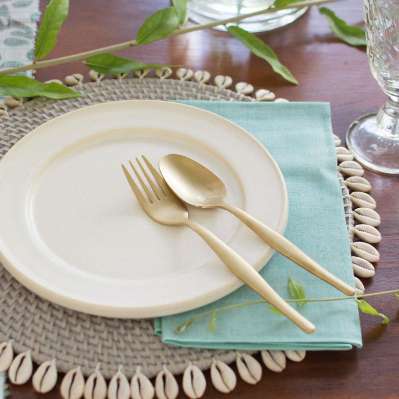 フォーク ディナーフォーク マット ゴールド色 金色 つや消し ステンレス テーブルセッティング ヴェリーノ キッチン用品 66658 | ELEMENTS（インテリア） | 13