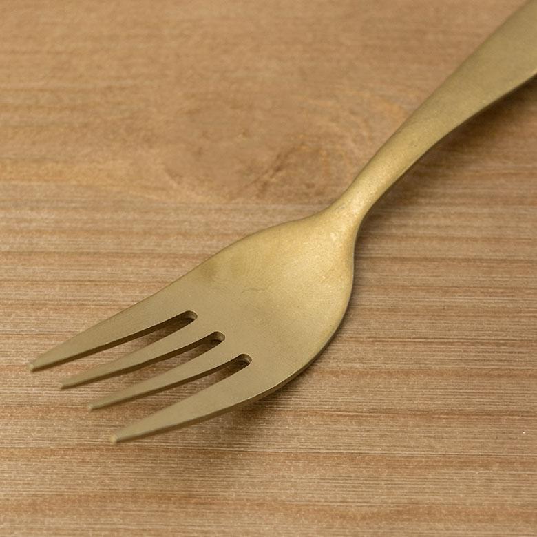 フォーク ディナーフォーク マット ゴールド色 金色 つや消し ステンレス テーブルセッティング ヴェリーノ キッチン用品 66658 | ELEMENTS（インテリア） | 16