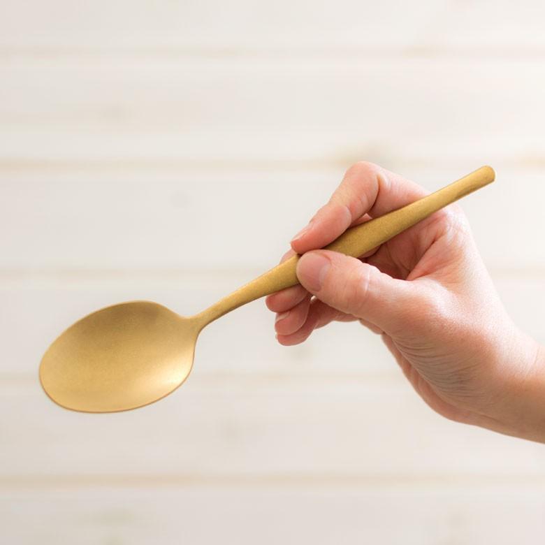 スプーン ディナースプーン マット ゴールド色 金色 つや消し ステンレス テーブルセッティング ヴェリーノ キッチン用品 結婚祝 食洗機対応 66660 | ブランド登録なし | 01