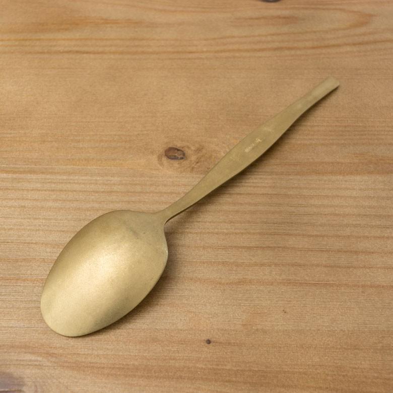 スプーン ディナースプーン マット ゴールド色 金色 つや消し ステンレス テーブルセッティング ヴェリーノ キッチン用品 結婚祝 食洗機対応 66660 | ブランド登録なし | 10