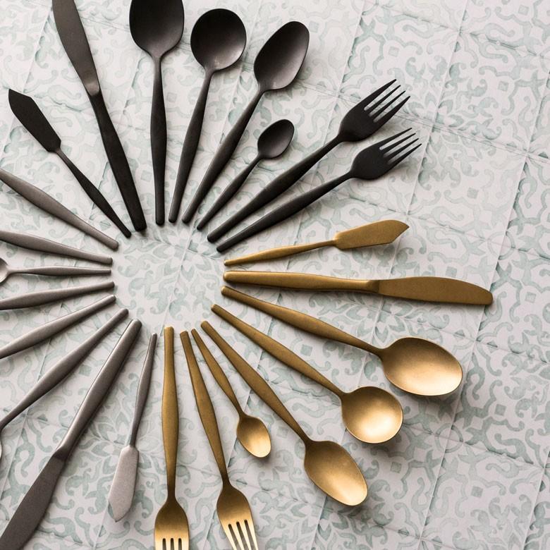 スプーン ディナースプーン マット ゴールド色 金色 つや消し ステンレス テーブルセッティング ヴェリーノ キッチン用品 結婚祝 食洗機対応 66660 | ブランド登録なし | 08