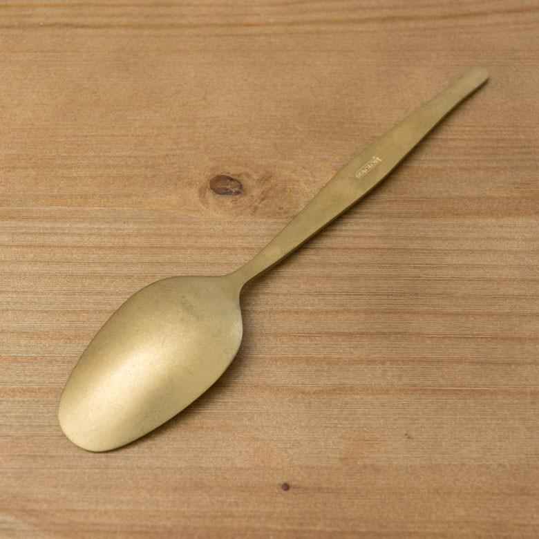 スプーン デザートスプーン マット ゴールド色 金色 つや消し ステンレス テーブルセッティング ヴェリーノ キッチン用品 結婚祝 食洗機対応 66662 | ブランド登録なし | 10