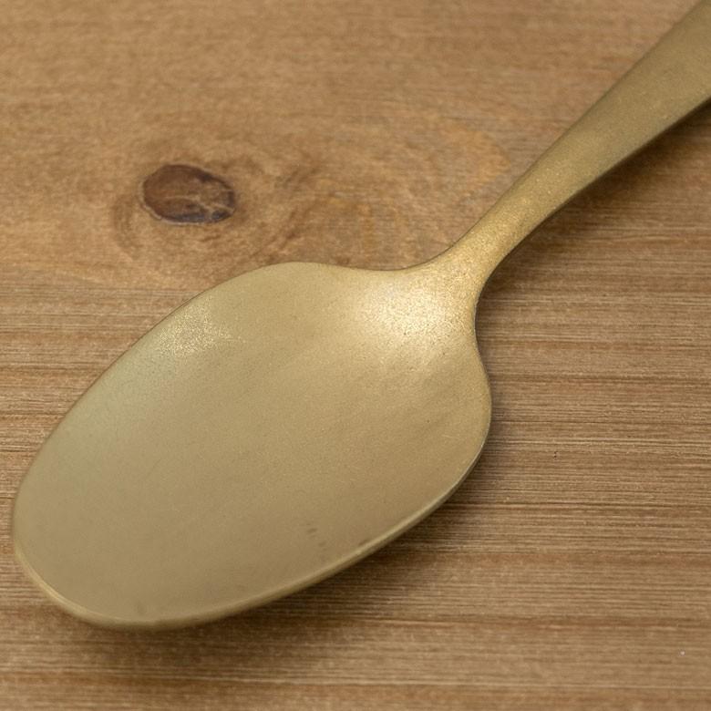 スプーン デザートスプーン マット ゴールド色 金色 つや消し ステンレス テーブルセッティング ヴェリーノ キッチン用品 結婚祝 食洗機対応 66662 | ブランド登録なし | 11
