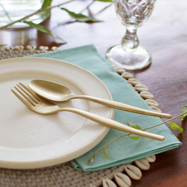 スプーン デザートスプーン マット ゴールド色 金色 つや消し ステンレス テーブルセッティング ヴェリーノ キッチン用品 結婚祝 食洗機対応 66662 | ブランド登録なし | 02