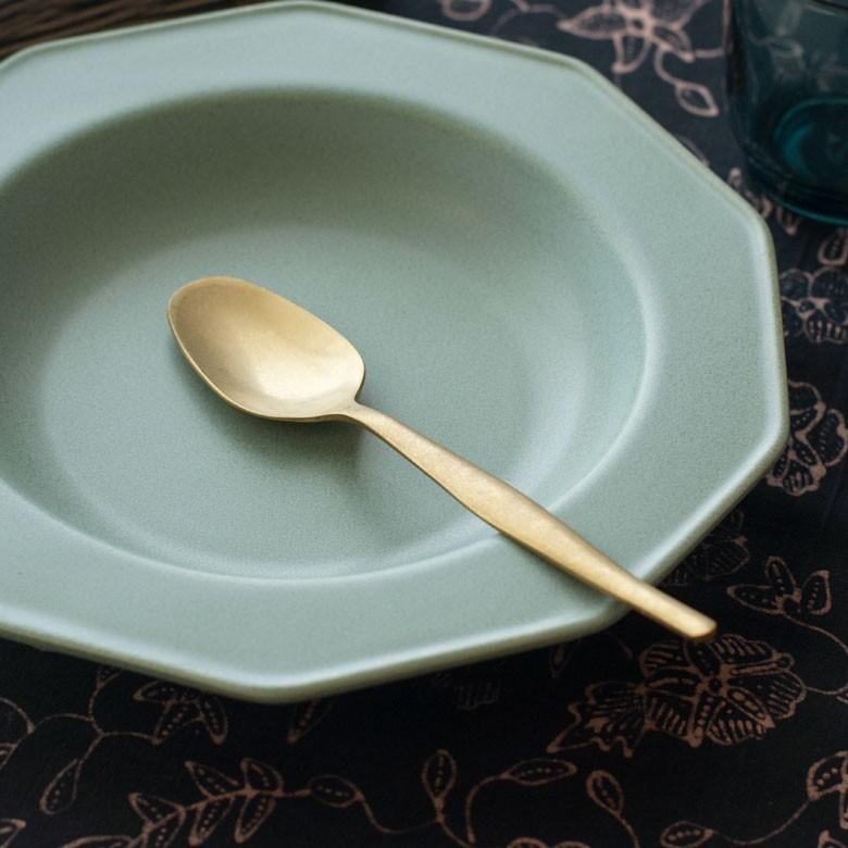 スプーン デザートスプーン マット ゴールド色 金色 つや消し ステンレス テーブルセッティング ヴェリーノ キッチン用品 結婚祝 食洗機対応 66662 | ブランド登録なし | 04