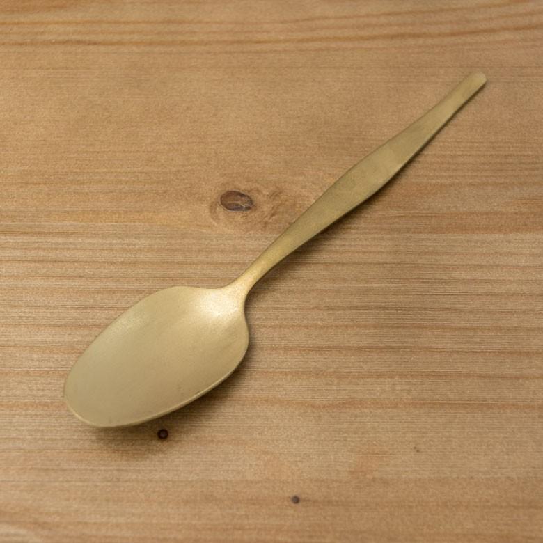 スプーン デザートスプーン マット ゴールド色 金色 つや消し ステンレス テーブルセッティング ヴェリーノ キッチン用品 結婚祝 食洗機対応 66662 | ブランド登録なし | 09