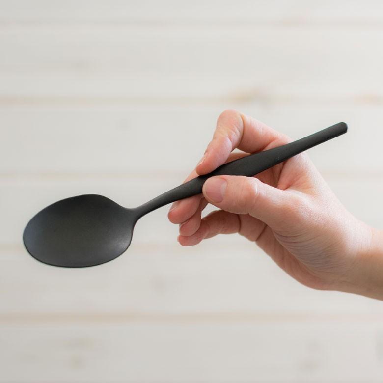スプーン ディナースプーン マット ブラック 黒 つや消し ステンレス テーブルセッティング ヴェリーノ キッチン用品 結婚祝 食洗機対応 66668 | ブランド登録なし | 01