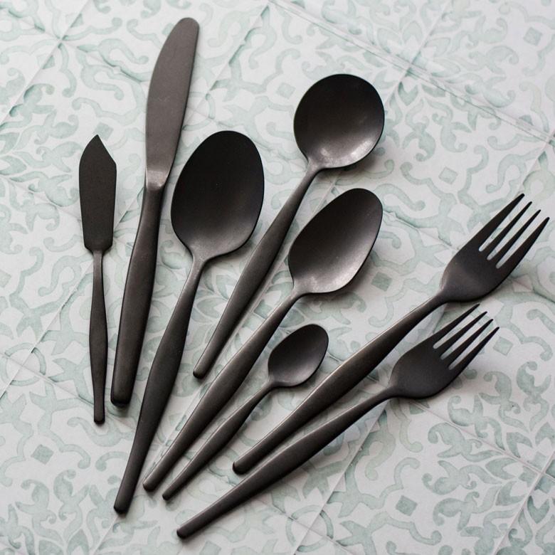 スプーン ディナースプーン マット ブラック 黒 つや消し ステンレス テーブルセッティング ヴェリーノ キッチン用品 結婚祝 食洗機対応 66668 | ブランド登録なし | 04