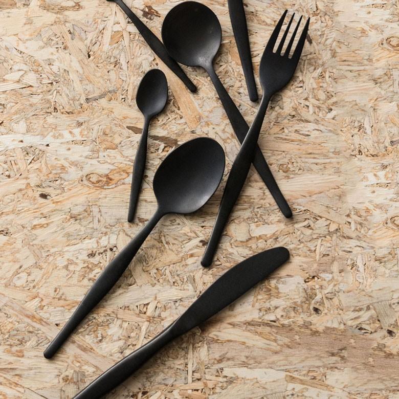 スプーン ディナースプーン マット ブラック 黒 つや消し ステンレス テーブルセッティング ヴェリーノ キッチン用品 結婚祝 食洗機対応 66668 | ブランド登録なし | 05