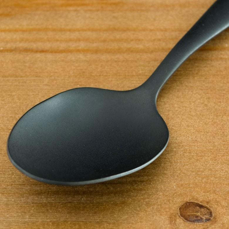 スプーン ディナースプーン マット ブラック 黒 つや消し ステンレス テーブルセッティング ヴェリーノ キッチン用品 結婚祝 食洗機対応 66668 | ブランド登録なし | 09