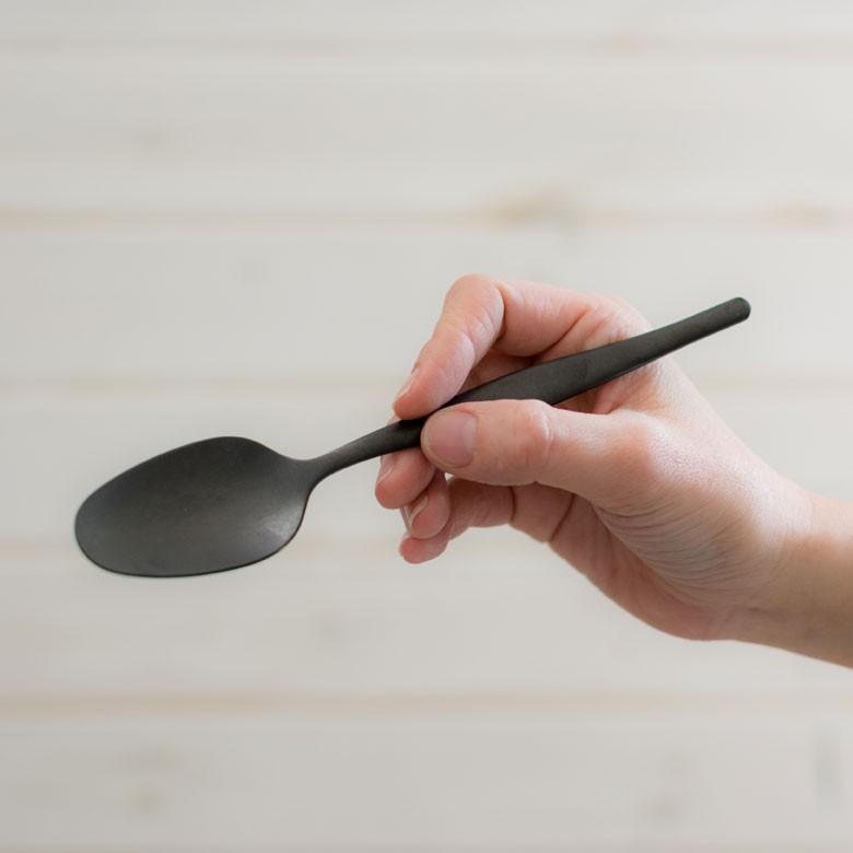 スプーン デザートスプーン マット ブラック 黒 つや消し ステンレス テーブルセッティング ヴェリーノ キッチン用品 66670 | ブランド登録なし | 01