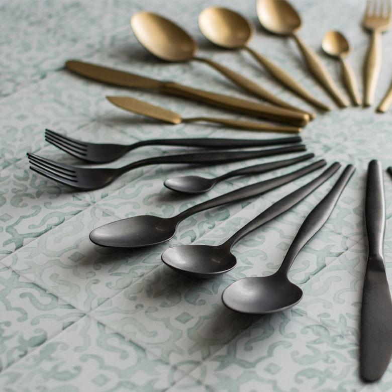 スプーン デザートスプーン マット ブラック 黒 つや消し ステンレス テーブルセッティング ヴェリーノ キッチン用品 66670 | ブランド登録なし | 06