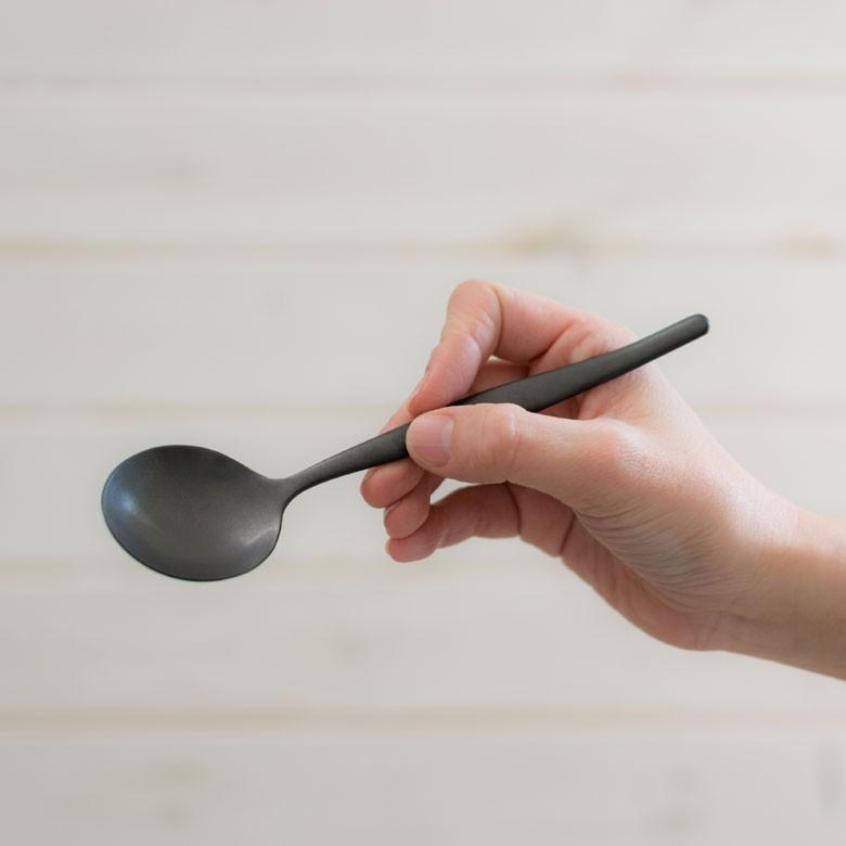 スプーン スープスプーン マット ブラック 黒 つや消し ステンレス テーブルセッティング ヴェリーノ キッチン用品 結婚祝 食洗機対応 66672 | ブランド登録なし | 01