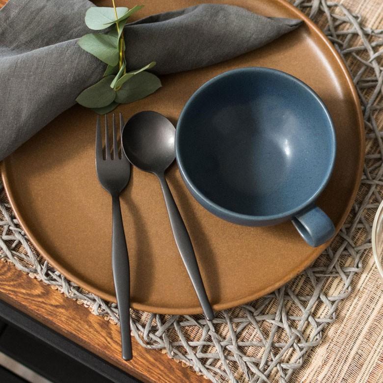 スプーン スープスプーン マット ブラック 黒 つや消し ステンレス テーブルセッティング ヴェリーノ キッチン用品 結婚祝 食洗機対応 66672 | ブランド登録なし | 10