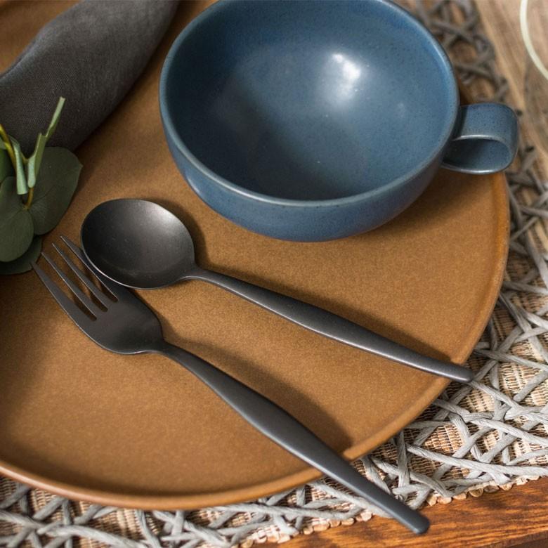 スプーン スープスプーン マット ブラック 黒 つや消し ステンレス テーブルセッティング ヴェリーノ キッチン用品 結婚祝 食洗機対応 66672 | ブランド登録なし | 02