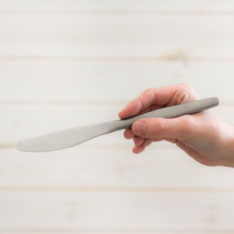 ナイフ テーブルナイフ ディナーナイフ マット シルバー色 銀色 つや消し ステンレス テーブルセッティング ヴェリーノ キッチン用品 結婚祝 食洗機対応 66675 | ブランド登録なし | 01