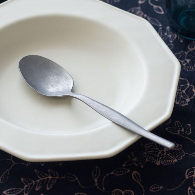 スプーン ディナースプーン マット シルバー色 銀色 つや消し ステンレス テーブルセッティング ヴェリーノ キッチン用品 結婚祝 食洗機対応 66676 | ブランド登録なし | 02