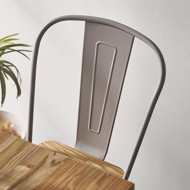 椅子 カウンターチェア ダイニングチェア おしゃれ バーチェア ハイチェアー スチール製 チェアー 黒×ブラウン イス オフィス家具 66684 | ELEMENTS（インテリア） | 17